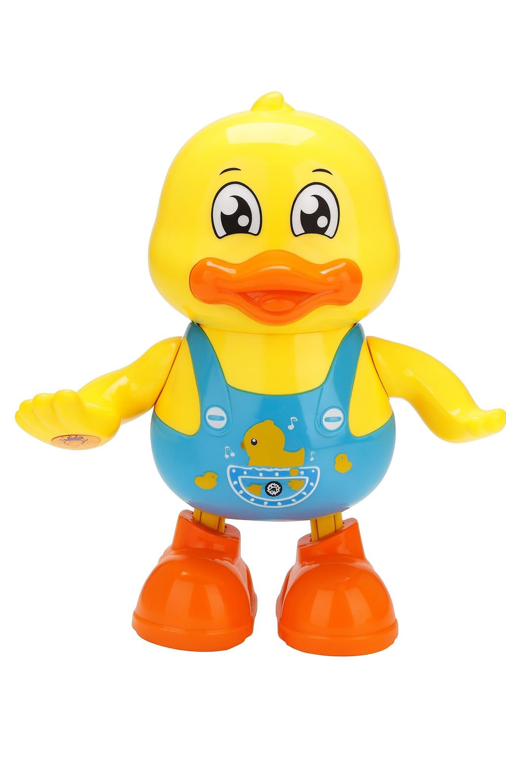 Copper Top Dancing Duck Toy with Music, Lights & Walking Action – Interactive Musical Toy with Moving Hands for Babies & Toddlers, Early Learning Educational Gift for Boys & Girls (Ages 3+)