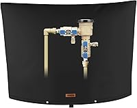 Vista 48 de Cubierta aislante de tubería para prevención de reflujo (5 °F) – Bolsa aislada para válvula de aspersor de riego – Cubierta de bomba de pozo de agua