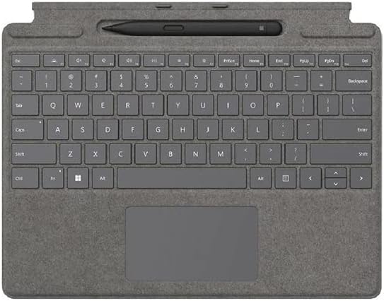 MicrosoftSurface Accessories Pro Signature Keyboard with Slim Pen 2 Platinum - [8X6-00074]