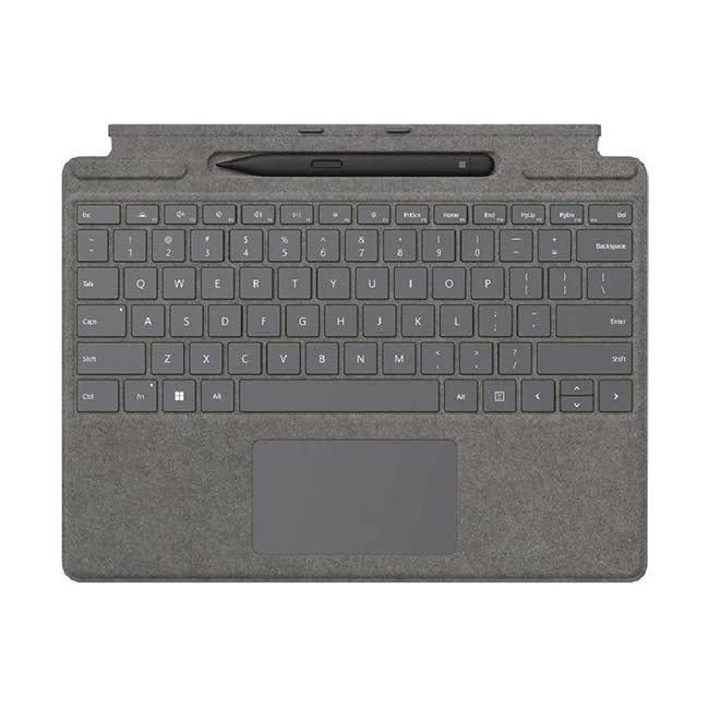 MicrosoftSurface Accessories Pro Signature Keyboard with Slim Pen 2 Platinum - [8X6-00074]