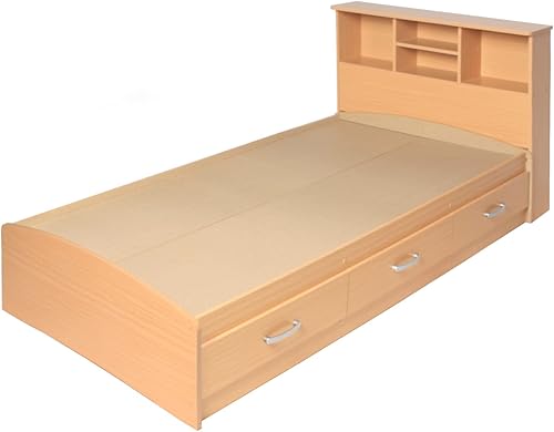 Miniatura 2 de Better Home Products Cama de madera California con capitanes individuales en haya