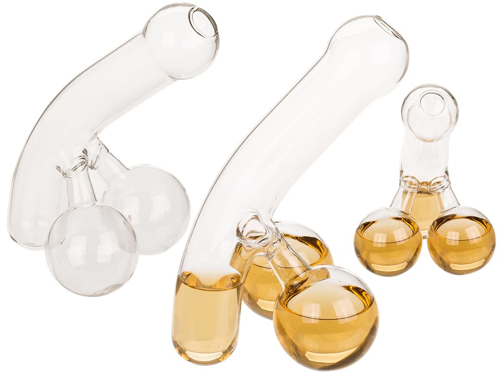 Decanter in vetro, per pene, 12 x 20 cm, per 400 ml