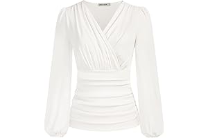 2024 Womens Elegant Dressy Wrap Top for Summer