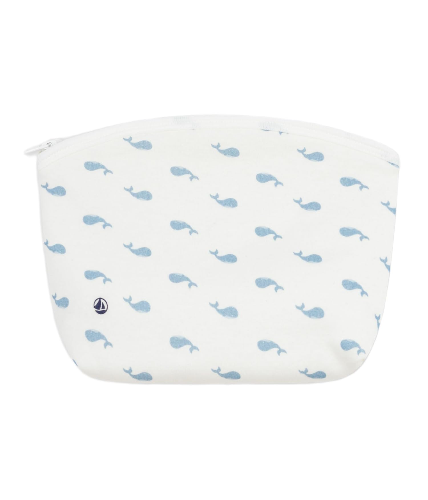 Petit Bateau Pochette bébé en coton imprimé baleines