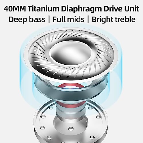 Kz T10 Active Noise Cancelling Headphones, Wireless Over Ear Bluetooth, 38H Long Playtime, Hi-Res Audio, Big Bass, Low Latency, Memory Foam Ear Cups, Ideal For Travel #TOP4