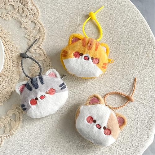 Plush Cats Change Purse Lovely Coin Pouches Bag Charm Earphone Case Cartoon Animal Storage Bag Coin Purse4