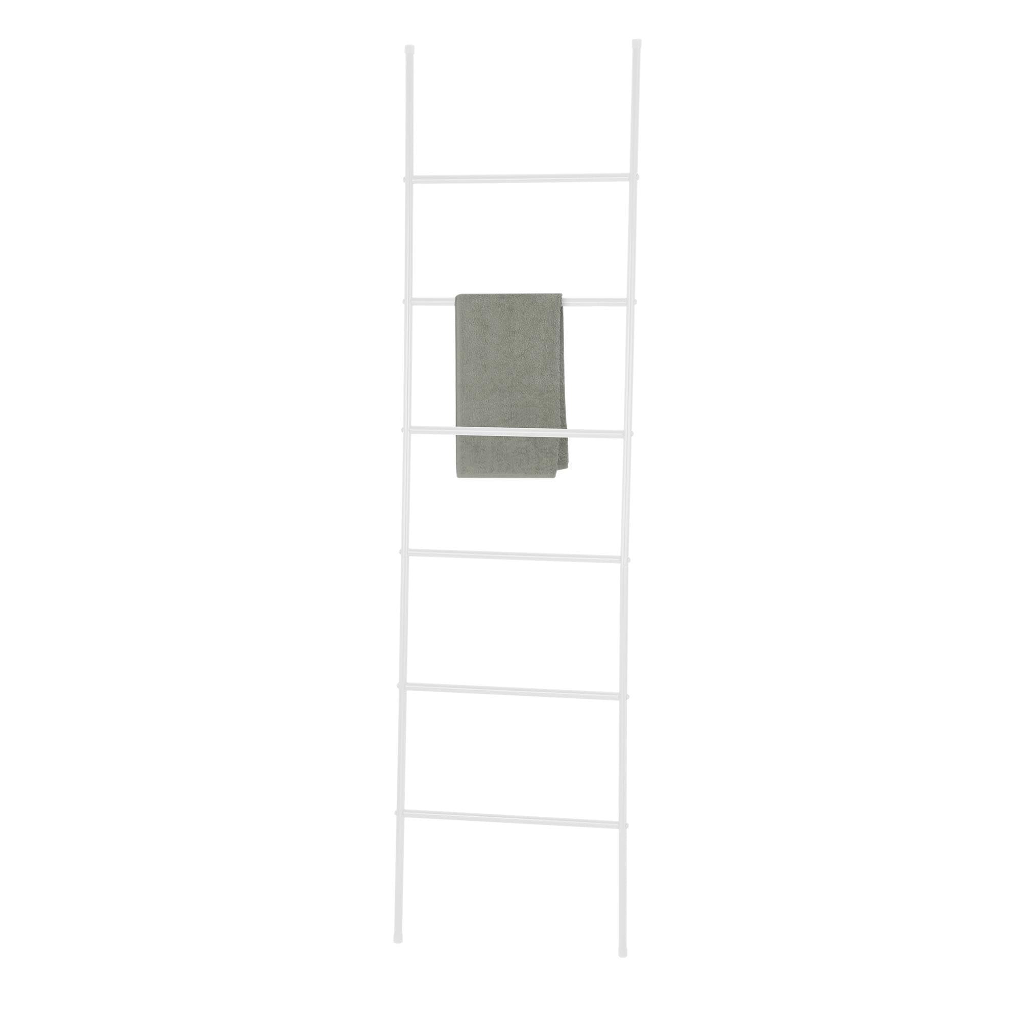 Toallero Escalera 6 Niveles Acero Blanco