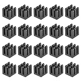 sourcing map 10x10x10mm Alluminium Dissipateur Chaleur Radiateur Électronique pour MOS IC Puce Noir 20pcs