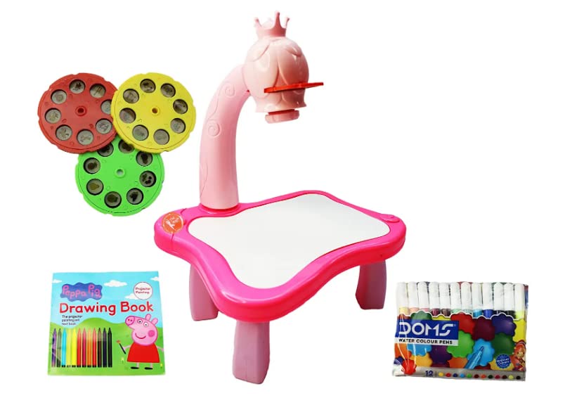 Oko Peppa Pig Child Learning Desk With Smart Projector, Painting Drawing Set - Complete Educational And Learning With Projector, Best Gift For Kids Under Age 2 3 4 5 & 6 Years - Multicolor (B0BF5RDSYJ) Amazon Price History, Amazon Price Tracker
