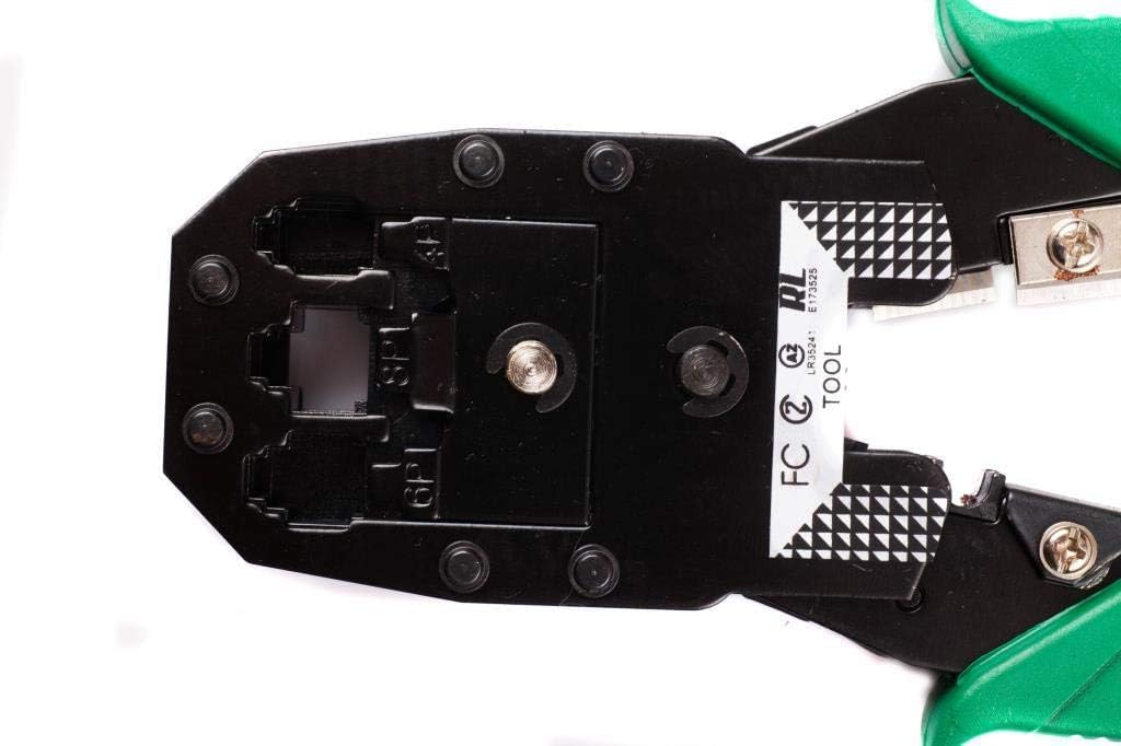 Orret Home 3’lü Modüler İrtibat Pensesi – 4P-4C, 6P-6C ve 8P-8C RJ11 RJ12 RJ45 Ethernet Kablo Jak Çakma Pensesi, Ağ ve Telefon Kablosu Sıkma Aracı-Kablo Soyucu Hediyeli-Asorti Renk
