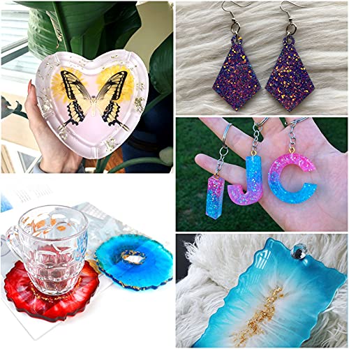 Kristalheldere epoxyhars & verharderset 500 ml, epoxy resin 2 delige zelfnivellerende giethars startset voor beginners voor gieten en coaten, kunst, ambachtelijke decoratie - Afbeelding 7