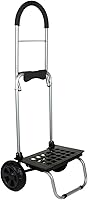 dbest Trolley Dolly MM Folding Hand Truck - 150 lb Capacity, 4 lb Lightweight Dolly for Garden, Beach, Moving & Heavy Loads, Black