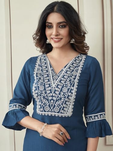 Image of Sanisa Women's Rayon Kurta Set