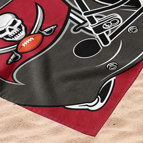 Image of Northwest NFL Tampa Bay Buccaneers Unisex-Adult Beach Towel, 30 inch x 60 inch, Zone Read