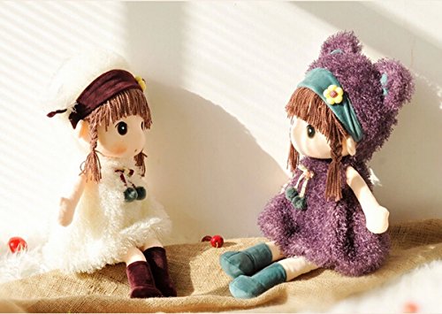 Hwd Kawaii 17 Inch Stuffed Plush Girl Toy Doll . Good Gift For Kids Baby Lover.(Purple) #TOP3