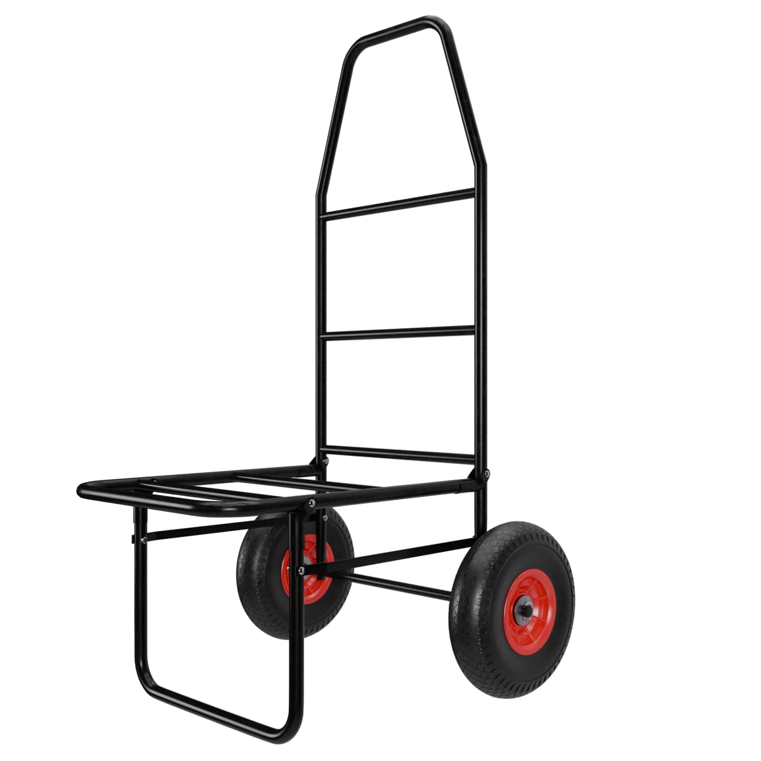 Tronitechnik® Anglerkarre klappbar mit Luftbereifung, 67x55x102 cm, Faltbarer Transportwagen bis 100 kg Tragkraft, stabile Sackkarre für Garten, Camping, Angeln und Freizeit