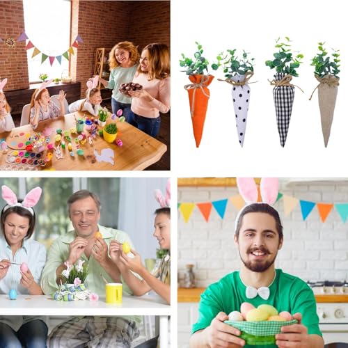 Zanahorias de Pascua artesanales para regalar en celebraciones familiares de mesa 5