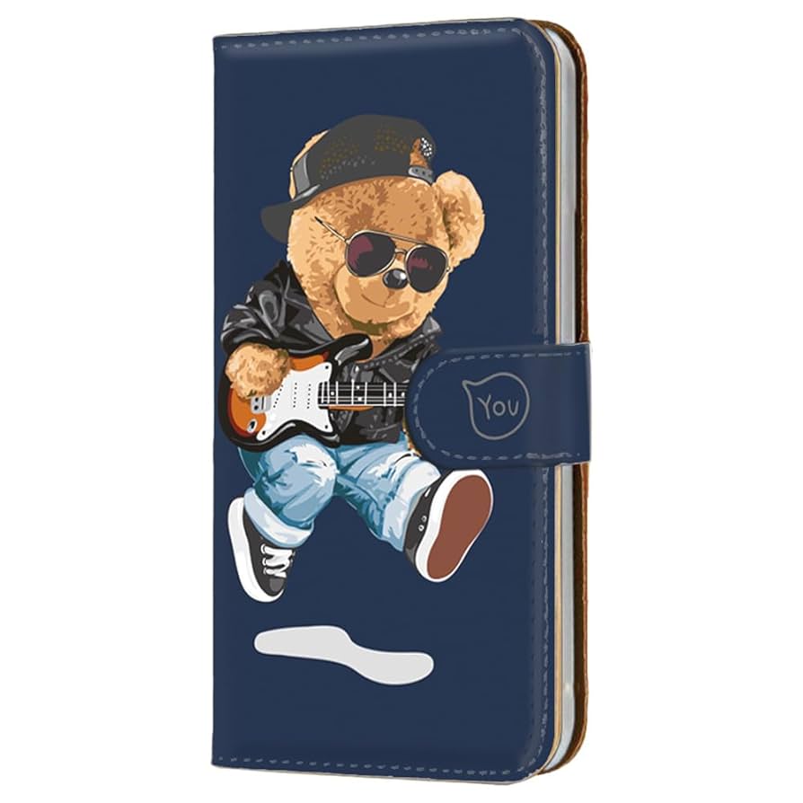 らくらくスマートフォン F-53E ネイビー　docomo ケース付き らくらくスマートフォン 富士通 F-53E docomo スマホケース