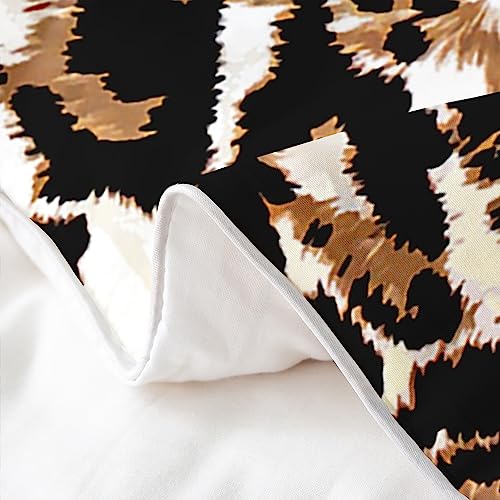 Leopard Cotton Bedding Set Double Size Cow Print Cotton Bedding Set Animal Print Cotton Bedding Set Zebra Print Cotton Bedding Set for Kids Boys Girls Adults - Image 4