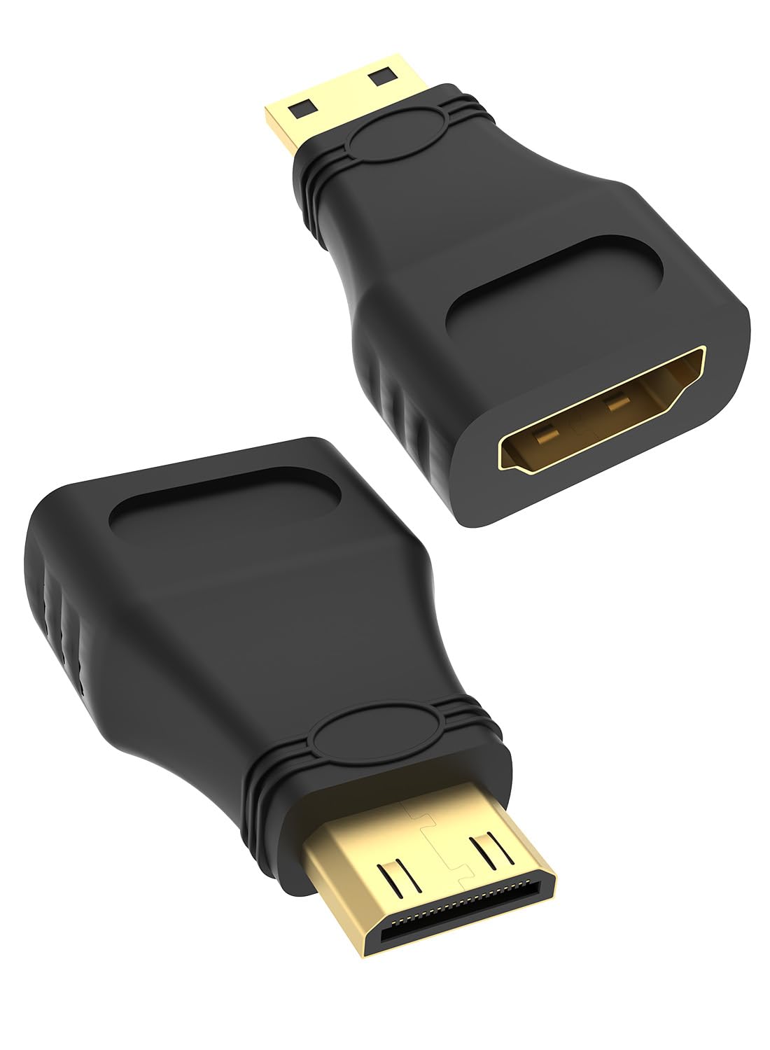 Eaeon 4K@144Hz Mini HDMI to HDMI Adapter Coupler 2.0,HDMI Female to Mini HDMI Male Adapter Compatible with Portable,Monitor,HDTV,Camcorder,Camera,DSLR