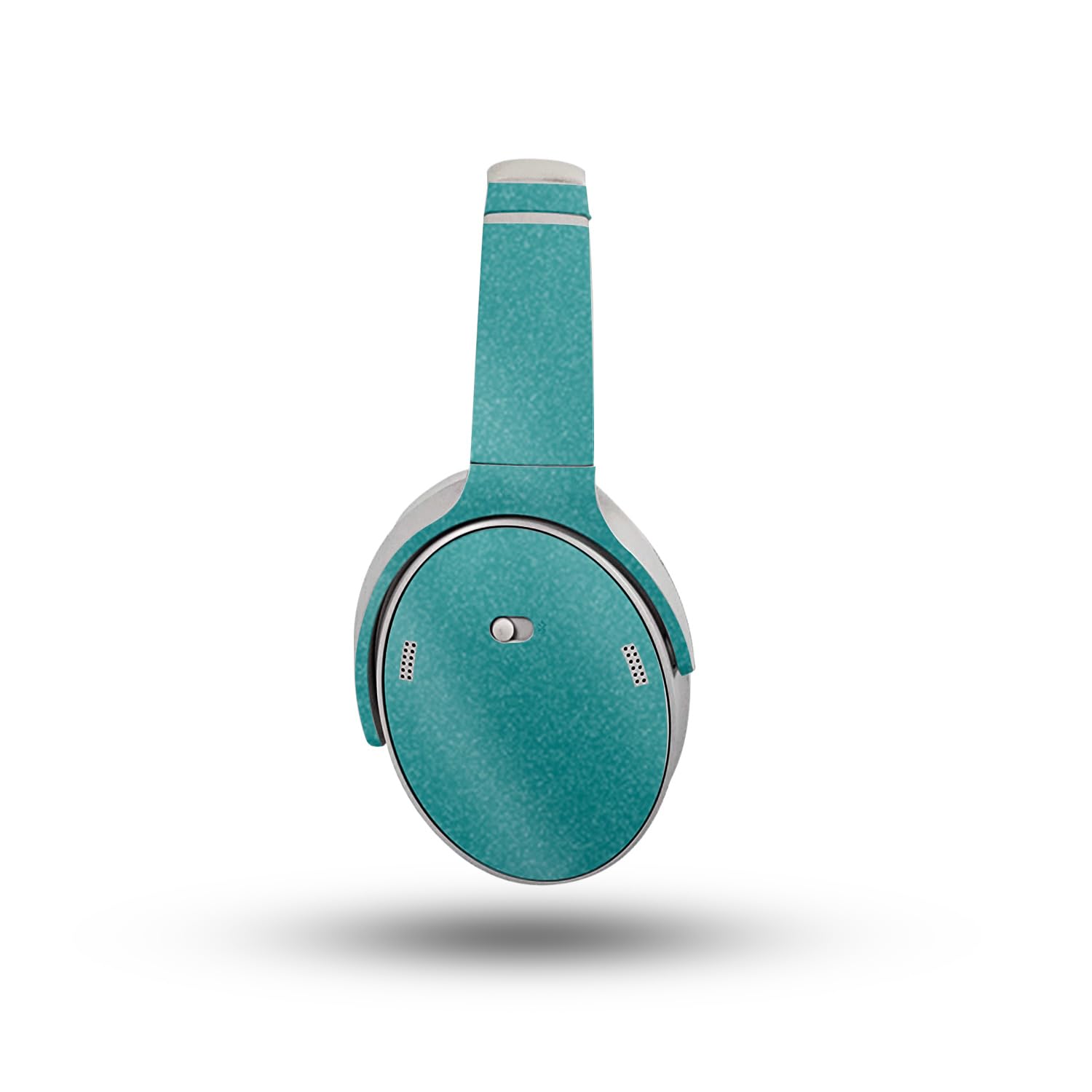 Glossy Glitter Headphone Skin Compatible with Bose QuietComfort Headphones (2023) - Solid Teal - Premium 3M Vinyl Protective Wrap Decal Cover - Easy