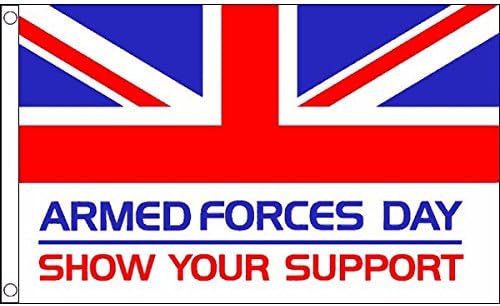 AZ FLAG, British Armed Forces Day Flag, 2x3 Ft, 100D Polyester Uk Army Banner with Two Metal Grommets, Fade Resistant