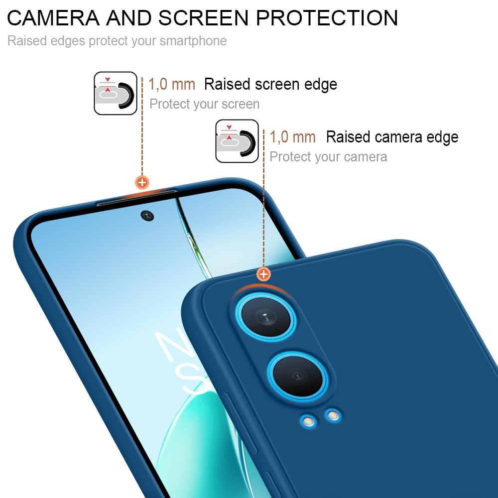 GiiYoon Cover per OnePlus Nord CE 4 Lite 5G Custodia in Silicone, Custodia Antiurto Case Sottile in Silicone TPU con Strato Interno in Fibra e Protezione della Fotocamera, Bianco
