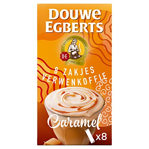 Douwe Egberts Oploskoffie Verwenkoffie Latte Caramel (80 Sachets, Instant Koffie), 10 x 8 Zakjes - Afbeelding 6