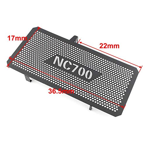Three T Motorcycle Radiator Guard Grille Grill Cover Protective Grill Washable Fit for Honda NC700 NC700X NC700S 2012-2018, black