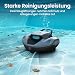 AIPER Seagull 800B Poolroboter, Poolsauger Akku mit 90 Min. Laufzeit, Intelligente Selbstparkfunktion, LED-Anzeige, Poolreiniger für Aufstellpools & Flachbodenpools bis 80 m²