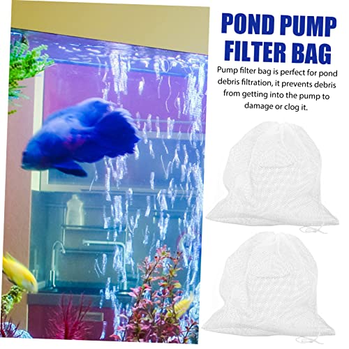 2pcs Bolsa de filtro para bomba de agua para acuario miniatura 3