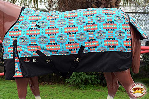 Hilason HI125-SH-69 1200D Turnout Light Winter Waterproof Rain Sheet Horse Sheet thumb #2