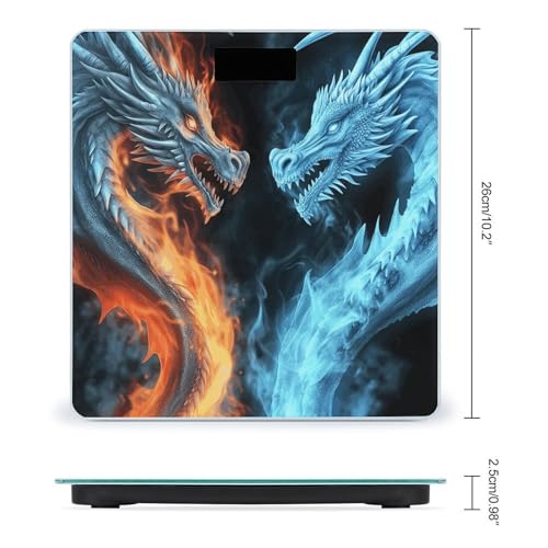 Báscula digital Ice and Fire Dragons para pesar cuerpo hasta 180 kg miniatura 2