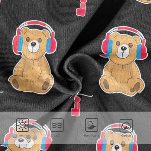 Cute Teddy Bear Black Girls Underwear Toddler 2t Cotton Panties for Girl Flower Briefs Underpants3