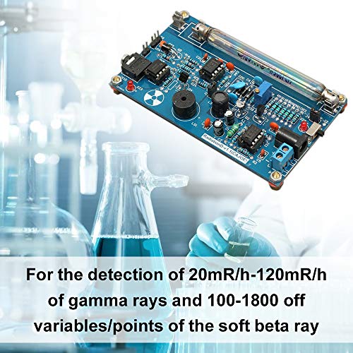 VISLONE Unassembled DIY Geiger Counter Parts Kit Module Nuclear Radiation Detector with LCD Display - Thumbnail 2