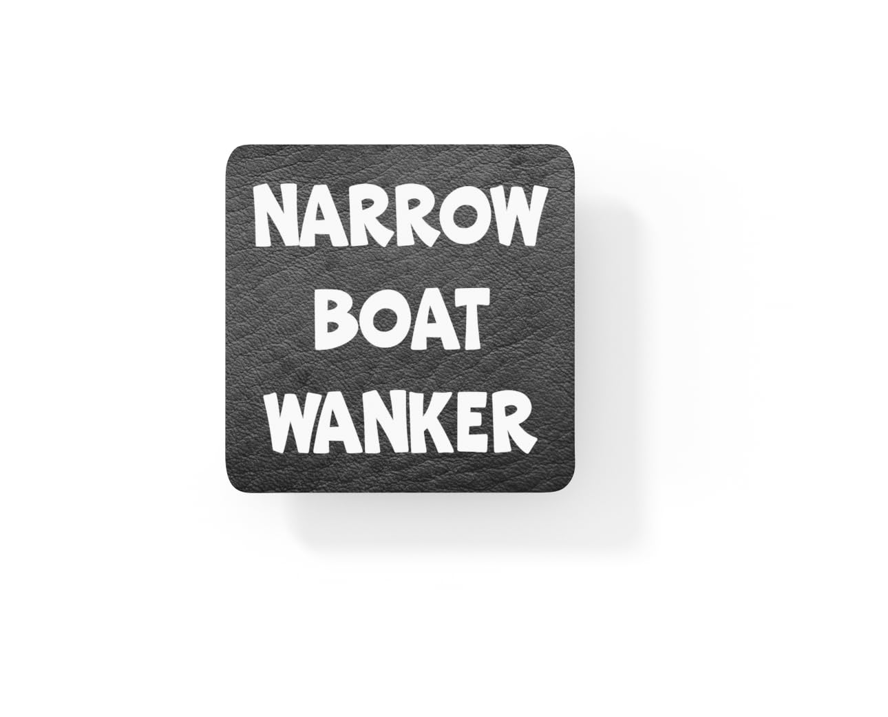 Decalarama Multicolor Boating Coaster Gift – Narrowboat Wanker – Rude Cute Novelty Fun Holiday Present