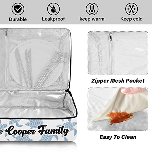 Turtle Custom Insulated Casserole Carrier Personalized Food Carriers With Dish Storage Leakproof Delivery Bag For Lasagna Pan Baking Dish Casserole Dish #TOP5