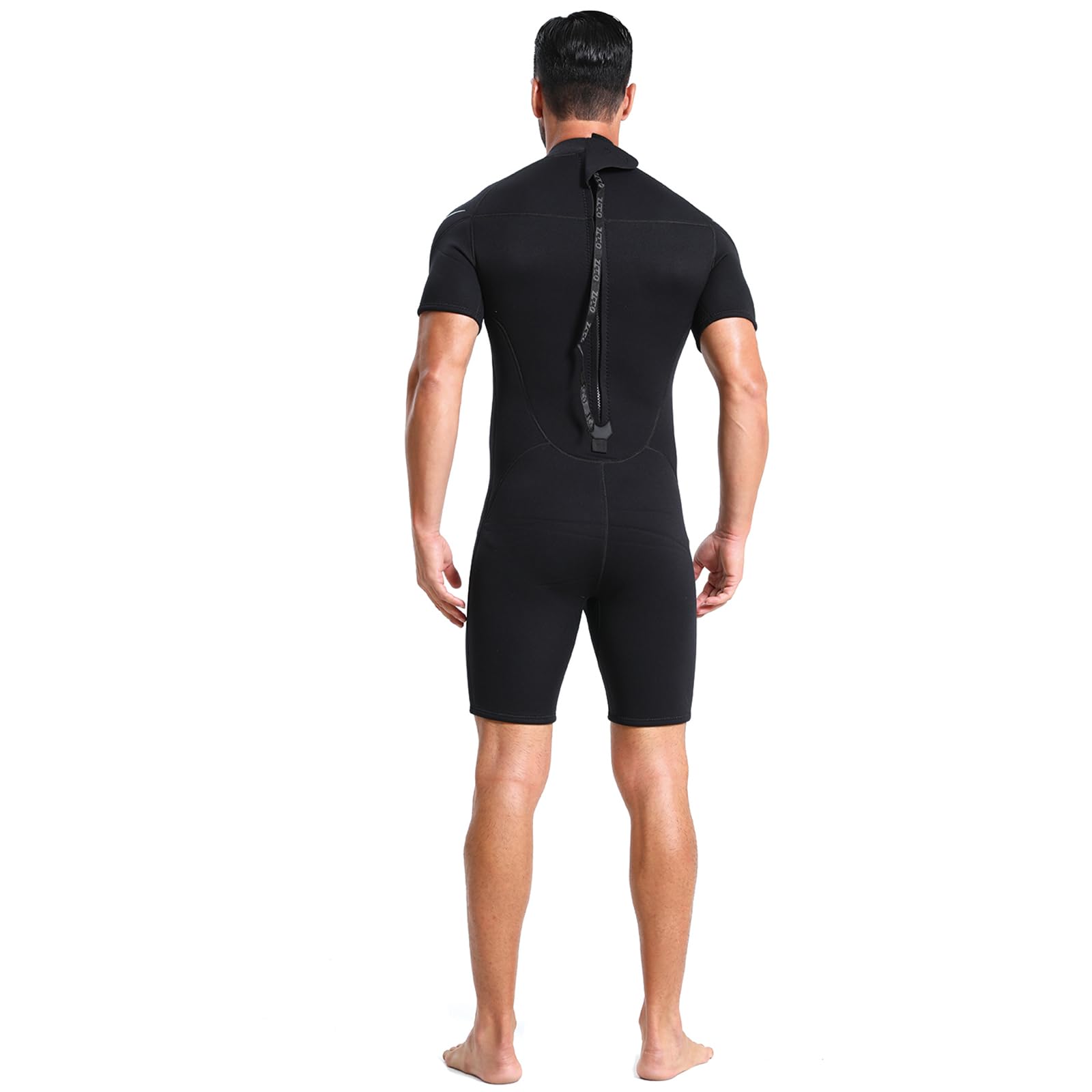 ZCCO Muta corta da uomo e donna, 3 mm, in neoprene, con cerniera posteriore, per surf, nuoto, stand up paddleboard, canoa, kayak, sport acquatici