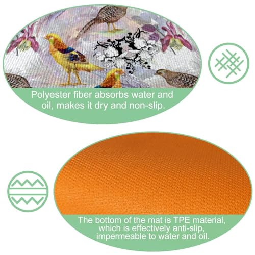 Tapete de cocina lavable de dos piezas para proteger tu suelo de manchas 6