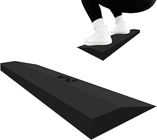 Motion Molds Squat Wedge Block - Slant Board for Squats , Heel Elevated Squatting Foam Platform for Weight Lifting , Home Gym Leg Workout Wedges & Calf Exercise Equipment for Fitness Workouts