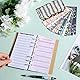 A6 Budget Planner,72 PCS Budget Blätter A6 Nachfüll Inlays Spar Challenge Budgetplaner 6 Löcher Budget Binder Planner Zubehör Nachfüllpapier für Binder Notebook 6 Holes Budget Card