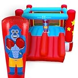 House of the Bounce 11 x 8.5 Kids' Boxing Ring Bounce House - Ultimate Fun for Young Champions - Bouncy Castle and Inflatable Moon Bounce