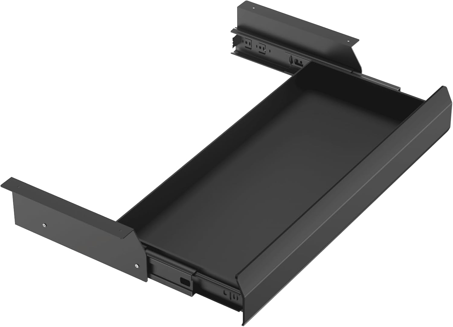 Under Desk Drawer Organizer with Full Extension Slides, Extra Large Storage Space, Easy Installation, Black X-Large