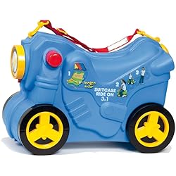 Maletas Para Bebes Con Ruedas MOLTO | Maleta Infantil Smiler Moto Azul | Correpasillos| Equipaje Mano | Juguetes Educativos para Niños de 36 Meses