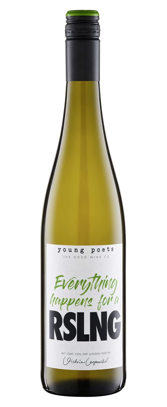 Young Poets Wein Everything happens Riesling Weißwein I trocken I Deutscher Qualitätswein aus der Pfalz I 0.75l I Wein I Geschenkidee