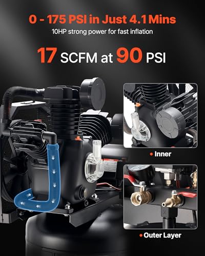 VEVOR 80-Gallon 10 HP Air Compressor