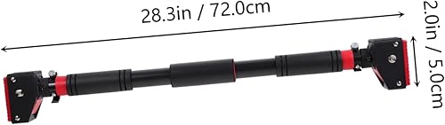 Miniatura 2 de BESPORTBLE 1 barra de dominadas montada en la pared para gimnasio en casa, entrenamiento muscular, fácil instalación, agarre ergonómico para