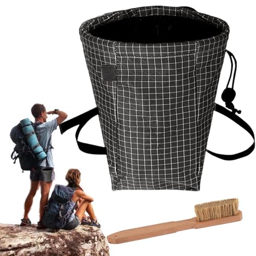 Bolsa de tiza con cierre de cordón seguro para gimnasia y fitness de 16x13x6 cm 7