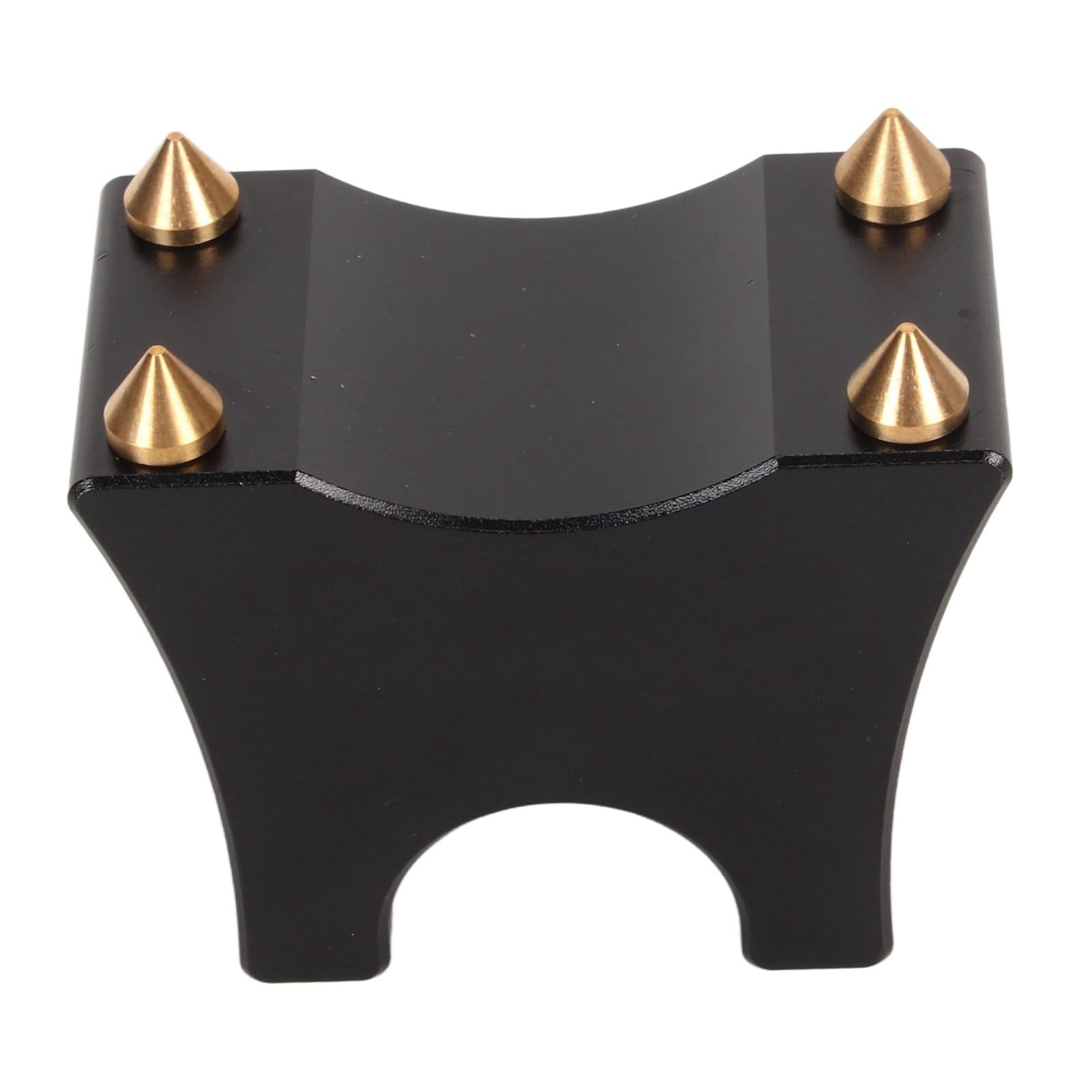 GOWENIC HiFi Cable Stand Spike, Shock Absorbing Aluminum Feet Spikes for Amplifier CD Player, Floor Protection, for HiFi Speakers Amplifiers CD DVD Players 2pcs (Black)