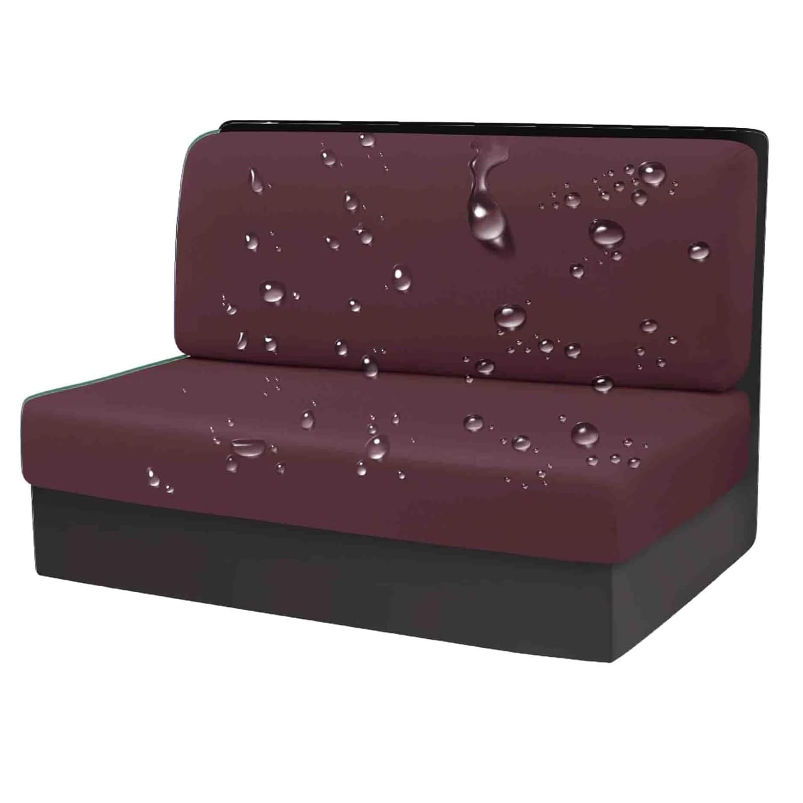 Housse de banc lavable en tissu extensible premium pour coussin de siège chic